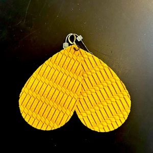 Nickel and Suede Earrings